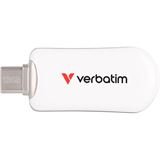 128GB Verbatim Plectra White USB-C Flash Drive