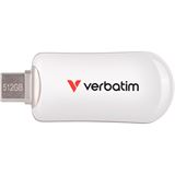 512GB Verbatim Plectra White USB-C Flash Drive
