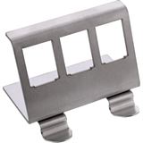 InLine Keystone SNAP-In Metall-Modulhalter, 3-fach für Hutschiene InLine Keystone SNAP-In Metall-Modulhalter, 3-fach für Hutschiene