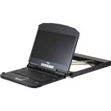 ATEN CL3800NW DE Kurze Dual-Rail 18,5"-LCD-Konsole (USB HDMI DVI