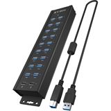 Icy Box USB Hub USB 3.2 18+2-Port Black