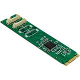 InLine Schnittstellenkarte M.2 zu 2x seriell 9pol Stecker