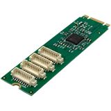 InLine Schnittstellenkarte M.2 zu 4x seriell 9pol Stecker