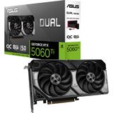 8GB Asus GeForce RTX 5060 Ti Dual OC Aktiv PCIe 5.0 x16 (x8) (Retail)