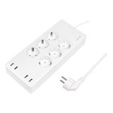 (&euro;22,69*/1m) 1.80m LogiLink Steckdosenleiste Smart Wei&szlig; 6