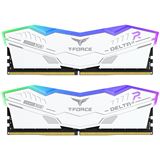 32GB TeamGroup T-Force DELTAa RGB wei&szlig; DDR5-6000 DIMM CL30 Dual Kit