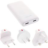 InLine USB Netzteil Ladeger&auml;t, Dual USB-C, PD, PPS, 65W, flach,