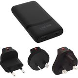 InLine USB Netzteil Ladeger&auml;t, Dual USB-C, PD, PPS, 65W, flach,