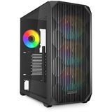 Sharkoon Geh&auml;use AK3 RGB ATX 1xGlas schwarz