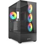Sharkoon Geh&auml;use AK6 RGB ATX 1xGlas schwarz