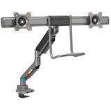 Kensington Monitorarm 32",2TFT,2Gel.max.9kg,grau SmartFit