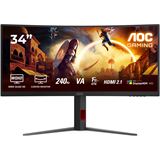 34" (86,36cm) AOC CU34G4Z schwarz 3440x1440 1xDisplayPort 1.4 /