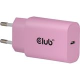 Club 3D Lifestyle Ladegerät USB-C 30Watt, 2Stk pink retail Club 3D Lifestyle Ladegerät USB-C 30Watt, 2Stk pink retail