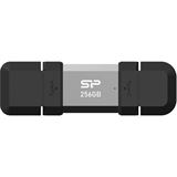 Silicon Power USB-Stick 64GB USB3.2 + Type C C51 Black