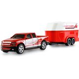 Amewi RC Pickup Die Cast mit Wohnwagen 1:64 RTR rot 6+