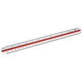 WEDO Dreikantmaßstab 30 cm Architekt 1 weiß