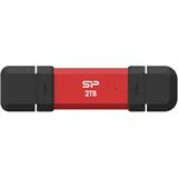 250GB Silicon Power USB Stick DS72 Typ A+C 1050/850MB`s Red