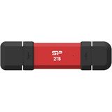 500GB Silicon Power USB Stick DS72 Typ A+C 1050/850MB`s Red