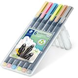 Staedtler Fineliner triplus rPP, 6 St&uuml;ck