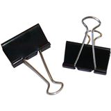 WEDO Klemmer Foldback 25 mm im 12er Karton schwarz/silb