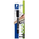 Staedtler Zweispitzmarker Lumocolor permanent BK retail