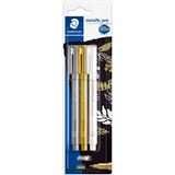 Staedtler Marker metallic pen gold, silber & white BK retail