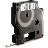 Dymo D1 Schriftband 43613 6mmx7.0m schwarz->wei&szlig;