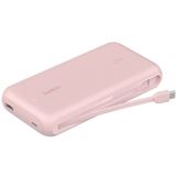 Belkin 20K PD30W INTEGRATED USB-C CABLE POWER BANK PINK