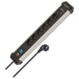 (&euro;19,89*/1m) 3.00m Brennenstuhl Steckdosenleiste alu/schwarz 6