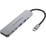 Conceptronic 6-1 Dock USB-C->HDMI,2xUSB-A,3xUSB-C,+ 25cm gr Conceptronic 6-1 Dock USB-C->HDMI,2xUSB-A,3xUSB-C,+ 25cm gr