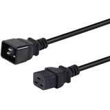 (€4,30*/1m) 3.00m Equip Netzkabel C20 Stecker auf C19 Buchse (€4,30*/1m) 3.00m Equip Netzkabel C20 Stecker auf C19 Buchse