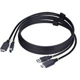 (&euro;13,28*/1m) 1.80m Startech KVM Kombikabel USB 3.2 HDMI-Stecker