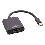 InLine Mini DisplayPort HDMI Konverterkabel, Aluminium, schwarz,