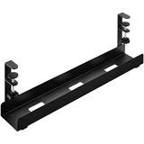 (&euro;36,50*/1m) ICY BOX 0.60m Kabelkanal 100mm Schwarz klemmbar