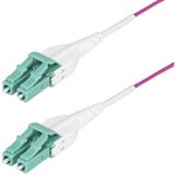 (&euro;9,45*/1m) 2.00m Startech LWL Duplex Patchkabel OM4 LC Duplex