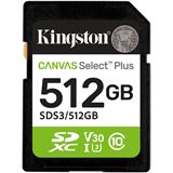 512GB Kingston Card SDXC Canvas Plus Gen3 C10 retail