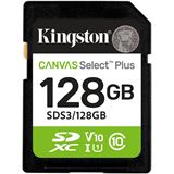 128GB Kingston Card SDXC Canvas Plus Gen3 C10 retail