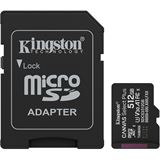 512GB Kingston MicroSD Card SDXC Canvas+ Gen3 mit Adapter retail 512GB Kingston MicroSD Card SDXC Canvas+ Gen3 mit Adapter retail