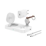 4SMARTS QI2 LADESTATION TRIDENT Weiß APPLE WATCH