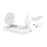 4SMARTS QI2 LADESTATION TRIDENT Weiß Samsung