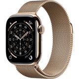 Apple Watch S11 2025 Titan Gold Cellular 42mm (Milanaise Armband gold)