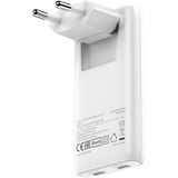 Verbatim Fold Go Charger 2 Port 65W USB-C white