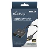 0.20m MediaRange HDMI auf VGA (HD15) Video Konverter, sw