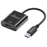 0.20m MediaRange USB-A zu HDMI Audio und Video Konverter, sw