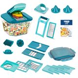 Genius Nicer Dicer Chef Professional Set 23-tlg. dark petrol