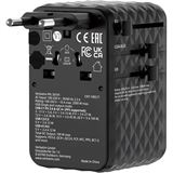 VERBATIM CHARGE 'N' TRAVEL 100W UNIVERSAL TRAVEL ADAPTER VERBATIM CHARGE 'N' TRAVEL 100W UNIVERSAL TRAVEL ADAPTER