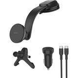 Belkin MAGNETIC CAR MOUNT WITH 15W QI2 WIRELESS CHARGING FOR AI