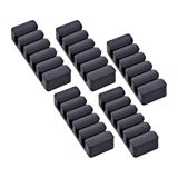 InLine 5er Pack Kabelclip, 5-fach, selbstklebend, schwarz