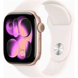 Apple Watch S11 2025 Aluminium Cellular 42mm Rosegold (Sportarmband blassrosa) M/L