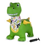 Jamara H&uuml;pftier Dino mit Fl&uuml;gel HoppyDoo mit Pumpe gr&uuml;n